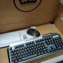 Wireless Gaming Keyboard and Mouse,Rainbow Backlit Rechargeable Keyboard Mouse with 3800mAh Battery Metal Panel,Removable Hand Rest Mechanical Feel Keyboard and 7 Color Gaming Mute Mice for PC Gamers