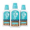 Hello Peace Out Plaque, Antigingivitis Alcohol Free Mouthwash, Natural Mint with Aloe Vera and Coconut Oil, Fluoride Free, Vegan, SLS Free and Gluten Free, 16 Ounce (Pack of 3)