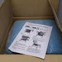 Low Rolling Stool Roller Seat with Universal Swivel Caster Wheels for Home Office Stool Garage Shop Stools PU Leather High Density Cushion and Steel Grey (Middle)