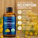 Organic Helichrysum Essential Oil 30 ml - Pure, Natural Oils for Aromatherapy, Diffusers, DIY, Candle and Soap Making Scent - Nexon Botanics