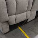 MCombo 70.8" Zero Gravity Power Loveseat Recliner Sofa with Massage and Dual Heating, Adjustable Headrest, USB & Type C Port for Living Room, Fabric PR606M2 (Mist Grey)