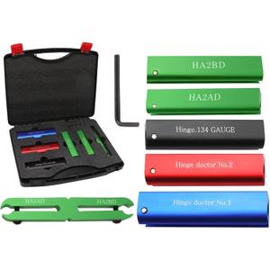 HA1234 Door Repair Set Door Adjustment Tool 6 Pieces Hinge Repair Kit Fit for Quick Adjustment Loose or Sagging Door Versatile Tool Hinge Fixing Tool