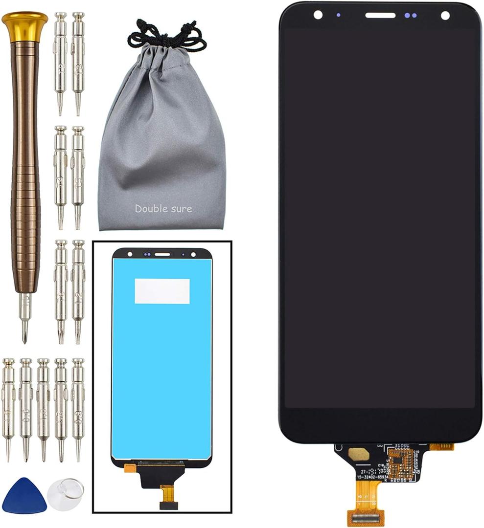 LCD Screen Touch Digitizer Screen Replacement for LG K40 Black K12+ K12 Plus X4 2019 LMX420EMW LMX420