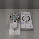 Magnifying Glass with 12 LED Lights, 30X Double Glass Lens Handheld Illuminated Magnifier Reading Magnifying Glass with for Seniors Read, Coins, Stamps, Map, Inspection, Macular Degeneration (All White)
