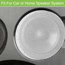 ACROPIX Universal 7 Inch Speaker Grills Mesh for Audio Subwoofer 182x6.5mm Grille without Frame White - Pack of 4
