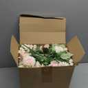 Tigeen Artificial Flowers Artificial Peonies Silk Flowers Faux Peony Fake Peony Silk Hydrangea Bouquet for Wedding Table Centerpiece Floral Vase Decor(Pink,24 Bundles)