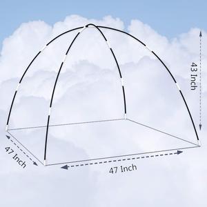 Kids Play Tent Poles Replacement Poles for Child Tent Fiberglass Poles for Space World/Galaxy/Observatory/Dinosaur Style,Length 112"