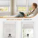 LazBlinds Cordless Bamboo Roman Shades for Windows, 35'' W x 60'' H