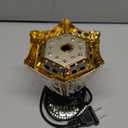 Cabilock Electric Incense Burner Metal Censer for Home Yoga Spa Aromatherapy Middle Eastern Scent Burner with Us Plug 6.69X3.74X3.74 Inches (Silver 1)