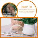 BESTOYARD 15 Pack Snow Globes with Screw Off, 2.75 X 2.36 Inch DIY Clear Plastic Water Jar Make Your Own Globe for HER Valentine Holiday Crafts Christmas Home Decoration