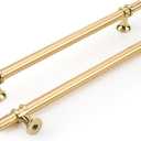 Rergy Cabinet Handles Drawer Pulls and Knobs, 10Pack Gold 10inch Hole Center, Kitchen Hardware for Dresser Handle Zinc Alloy Furniture Pull