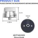 5 Pack AEZ73453509 Stove Knob Replacements Gas Stove Knob Compatible with LG Range/Oven Replaces AP5669773 AEZ73453503 AEZ72909008