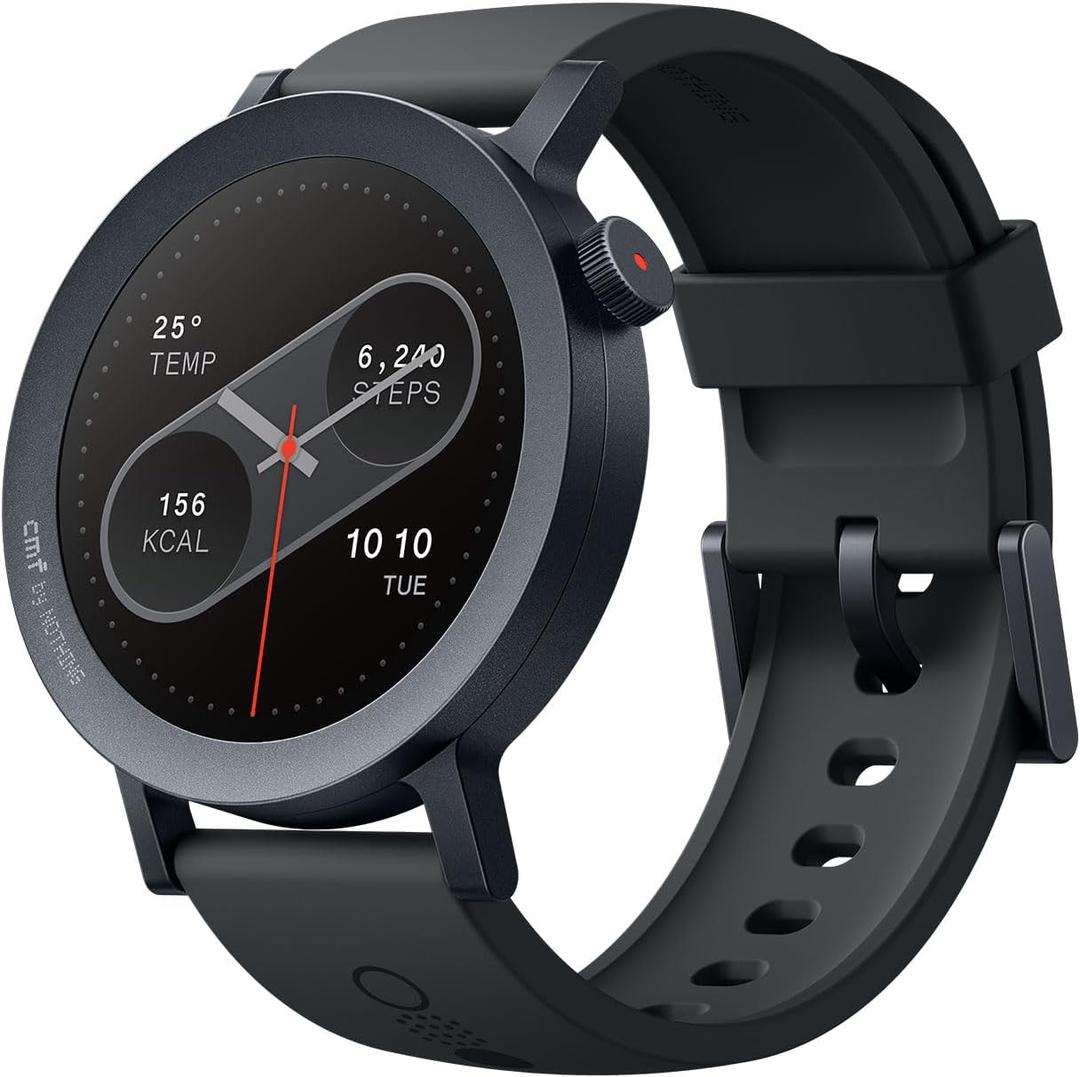 CMF Watch Pro 2 Smartwatch for Men Women, Fitness Tracker with Heart Rate, 1.32" SpO Monitoring,120 Sports Model,Bluetooth Calls with AI Noise Reduction, IP68 Waterproof GPS for Android IOS Dark Grey