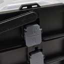 WORKPRO 43PCS Cordless Lithium-ion Drill Driver & Toolbox, 8V 2.0 Ah Power Drill Set with Household Hand Tool Kit, Battery Powered Screwdriver with Stackable Tool Box (Grey)