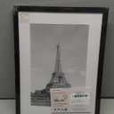 Upsimples 11x15 Picture Frame, Display Pictures 8x12 with Mat or 11x15 Without, Wall Hanging Photo Frame, Black, 1 Pack