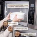 Ceramic Tortilla Warmer with Wooden Lid - 9 Inch Large Tortilla Holder Ideal for Keeping Tortillas Warm and Fresh