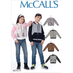 McCall's Patterns Children's/Girl's/Boy's Bomber Jackets