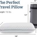 Weekender Gel Memory Foam Camping Pillow - Travel Essentials & Must Haves - Camping Gear & Accessories - Contouring Neck Support - Small Size Compatible for Car, Airplane, and Beach - 1 Pack