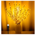 3PK 60" Led Branch Lights, Twig Lights, Lighted Branch for Vase, Willow Branches with USB Plug for Halloween Thanksgiving Day and Christmas,Warm White