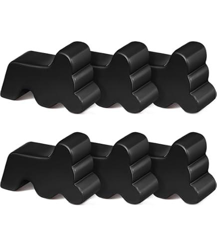 Kigeli 12 Pcs Resin Pot Feet for Outdoor Planters 3 Inch Long 1.5 Inch Tall Flower Handmade Elevator Plant Feet Frost Proof Lifter for 14-20 in Pot