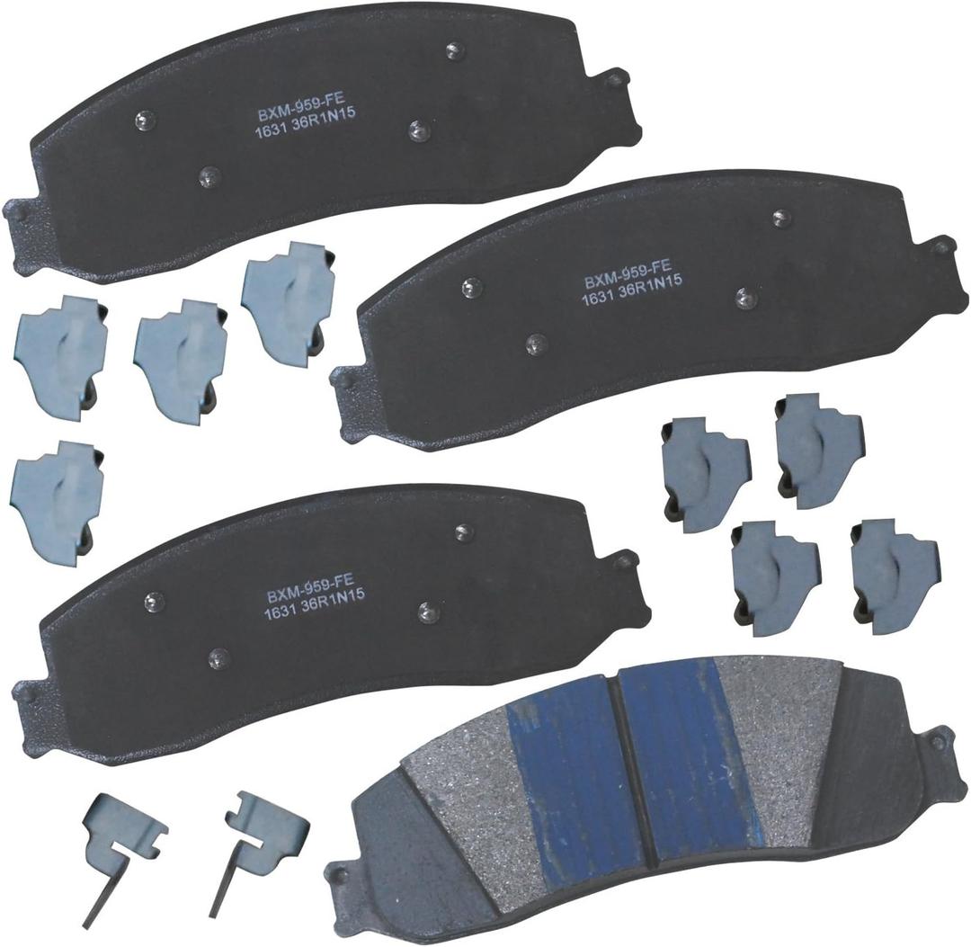 Bendix Premium SBM1631 Semi-Metallic Front Brake Pads for Ford F-250 Super Duty 2013-2012, F-350 2012, F-350 Super Duty 2012-2011