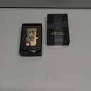 Smart Kerosene Lighter 4-Ignition Methods, Voice Activated Soft Flame Lighter, Metal Mecha Style Refillable Lighters with Cool Colorful Breathing Light (Brushed Gold, No Fuel)