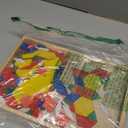 Melissa & Doug Pattern Blocks and Boards with 120 Multi-Colored Wooden Shape Tiles, 5 Double-Sided Puzzle Boards, Tangram Puzzles, Montessori Toys for Girls & Boys