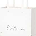 Crisky Wildflower Welcome Gift Bags for Wedding Hotel Guests, Bridal Baby Shower, 10"x8"x4", 25 Pack