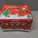 6 Pack Christmas Stockings 18 Inch Cable Knit Stockings with Personalized Snowman Name Tags, Red and White Large Xmas Hanging Stockings with Velvet Bows for Fireplace Mantel Holiday Family Decor