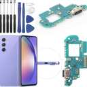 Dock Connector for Samsung Galaxy A54 5G Charging Port Flex Cable Replacement for Samsung Galaxy A54 5G A546U USB Charger Dock Board Connector with Tools (Black)