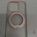 TORRAS 360° Magnetic Stand for iPhone 16 Pro Case, Ostand 3.0 [Fit for MagSafe] [4X Mil-Grade Shockproof] Rotatable Kickstand Cover, Camera Control Button, Translucent Desert Titanium, O3 Fitness