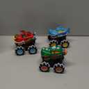 JOYIN 3 Pack Monster Truck Toy - Motion Activated Light Up Cars for Toddlers - Monster Glow Rover LED Wheels - Baby Boy Toys - Press and Go Trucks for Kids Boy Birthday Gifts Easter Basket Stuffers