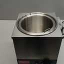 JOHAKYU 2.8Qt Commercial Nacho Cheese Dispenser with Pump Warmer - Stainless Steel, 86-230F Temp Control - for Hot Fudge Caramel