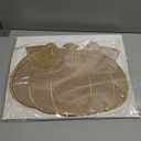 Fall Thanksgiving Pumpkin Placemats Set of 6 Fall Autumn Table Decorations Indoor Farmhouse Harvest Pumpkins Table Round Placemats for Party Kitchen Dinning