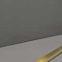 Peaha 5 Pack Gold Edge Pulls for Cabinets 7-1/2 Inch Tab Handles for Kitchen Brushed Brass Cupboard Hardware