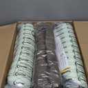 SUNROX Gel Memory Foam Chair Cushions, FadeShield Water-, Stain-Resistant Durable Reversible Seat Cushion Pads with Ties for Indoor/Outdoor Kitchen Dining Office 17"x16" Set of 6, Heather Chestnut