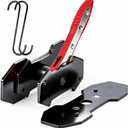 Mumicol Brake Caliper Compression Tool, 360° Ratcheting Piston Compressor, 2 Steel Plates, 2 Hooks, for Single Twin Quad Pistons, Cars Trucks SUVs