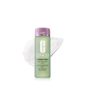 Clinique 3Step All About Clean Liquid Gentle Facial Cleanser Soap | Face Wash For Dry Combination Skin | Type 2, 6.7 Fl Oz