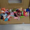  Baby Hair Clips  Tiny Baby Hair Bows Fully Covered Barrettes Clips for Baby Girls Infants and Toddlers, Assorted Colors 