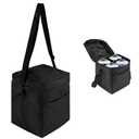 16oz Propane Tank Bag,(2 pieces) Small Propane Gas Tank Pouch to Hold 4 Mini Fuel Cylinders with Adjustable Shoulder Strap Detachable Padded Divider for Camping BBQ Outdoor Cooking Bag Only