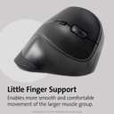 Kensington Ergonomic Vertical Wireless Mouse (K75575WW), Grey/Black