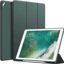 JETech Case for iPad Pro 12.9 Inch (2015/2017 Model, 1st/2nd Generation) with Pencil Holder, Slim Tablet Cover with Soft TPU Back, Auto Wake/Sleep (Misty Blue)