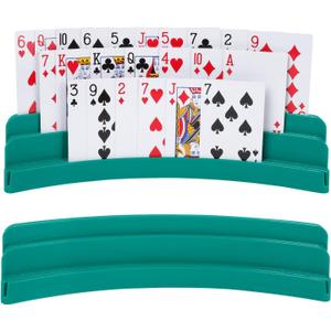 Three-Layer Design Playing Cards HoldersPlaying Card Holder for Kids Adults Hands Free Card Holder for Family Card Game Nights Poker Parties