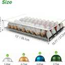 Lovemolly Acrylic Capsule Drawer for Nespresso Vertuo, 40 Pod Coffee Organizer with Thickened Shelf Hold Up to 22 lbs, Countertop Storage Fits Under Coffee Maker, 15"L x 10.7"W x 2.9"H