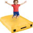 SaferBounce Crash Pad for Kids Sensory | Big 5Ft x 5Ft Or 3Ft x 4Ft | Autism Sensory Crash Mat for Jumping & Play | Crashpad | Soft Foam Landing Pad for Kids | Giant Pillow Mat | Climbing & Gymnastics, Small
