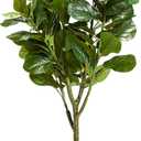 KOL Artificial 5 Feet Fiddle Leaf Fig Tree, 59 Inches Fake Ficus Lyrata Plant, Faux Plants Greenery for Home Office House Living Room, Perfect Housewarming Gift, Indoor Outdoor Modern Decor