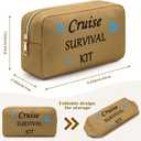 3 x Cruise Makeup Bag Gift Cruise Lovers Gift Cruise Cosmetic Bag for Women Friends Cruise Accessories Cruise Ship Makeup Bag Cruise Lover Summer Vacation Gift Cruise Gifts Ideas Cruise Themed Gift