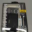 MAGEASY Case for iPhone 16 6.1" - Detachable Wallet Case with Crossbody Strap, 16ft Ultimate Drop Protection, [The Only Phone Case with Purse Compatible with MagSafe] | Pouch M Black