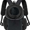 Black,Pet Travel Dog Backpack Carrier, Head-Out Design, Breathable, Puppy Front Carrier, Pet Hiking Bag, Small Medium Dog Puppy Large Cat Carrying Bag