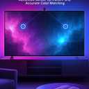 TV LED Backlight with Sensor, LED Sync Lights for TV 55-65 Inch, Smart Camera Sync to Screen, Ambient RGB Strip Lights for Gaming & Home Theater, App Control (14.7ft)